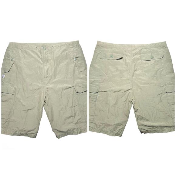 CaffeineMenVintage 90s Skater Rave Olive Green Cargo ShortsSize Large